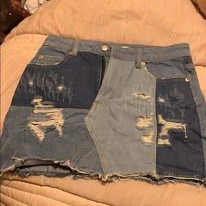 Denim skirt
